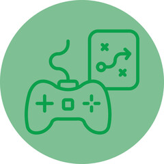 Sticker - Game Plan Icon Design