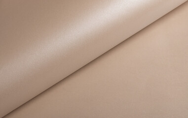 Aufkleber - Beige paper texture with elegant layout Glossy reflection, clean fold, and modern gradient structure Rich design with cardboard and pastel tone Clear overlay, bent spread