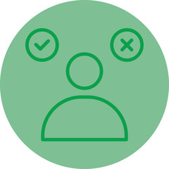 Sticker - Decision Making Icon Design