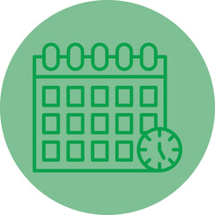 Sticker - Schedule Icon Design