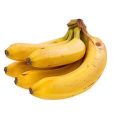 A bunch of ripe bananas with vibrant yellow skin, showcasing their fresh and healthy quality, ready to eat or use in recipes.