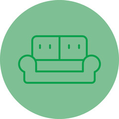 Sticker - Sofa Vector Icon Design