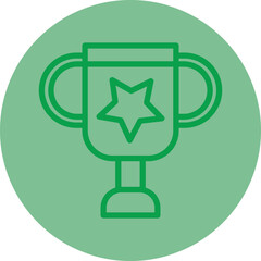 Sticker - Trophy Vector Icon Design