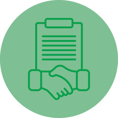 Poster - Agreement Vector Icon Design