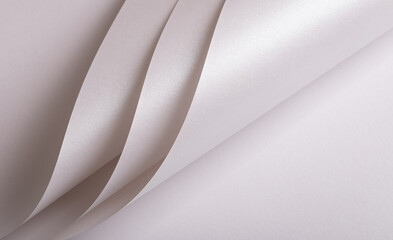 Aufkleber - Pink and white texture with cotton and Christmas effect Glossy sheet with curved structure, fine wave, and reflection Elegant layout, modern fold, and gradient spread Clear