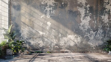 Canvas Print - Vintage loft wall texture as a backdrop