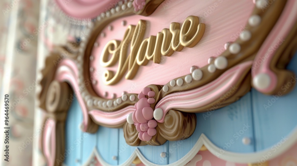 Personalized Name Sign: A charming sign with the child’s name, often ...