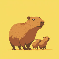 Wall Mural - capybara