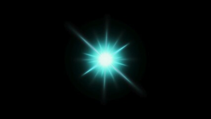 Wall Mural - twinkling starlight glow. blue starburst. bright sparkles with special effect. flashing light. glowi