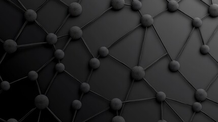 Poster - A background with interlocking circles connected by dotted lines, forming a complex web of shapes.