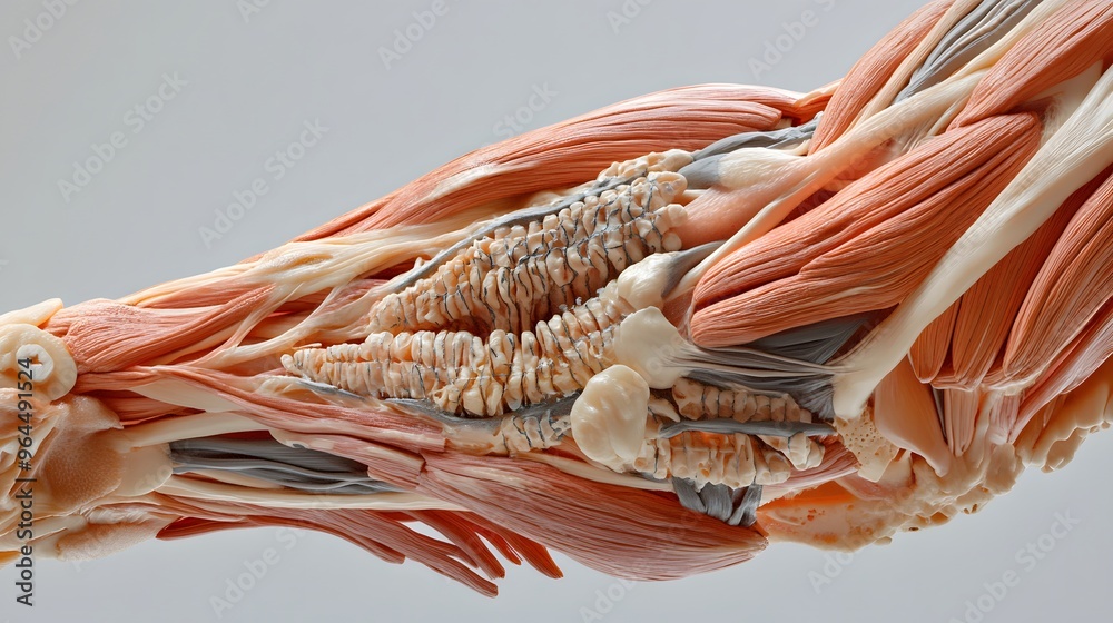 Cross-Section of the Arm Muscles: A cross-sectional view of the arm ...