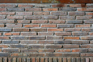 Wallpaper of red brick. Texture background of solid brick