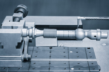 Poster - Quality control on milling CNC machine, coordinate measuring machine, Quality control machine