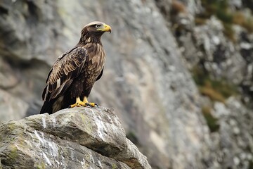 Canvas Print - golden eagle portrait