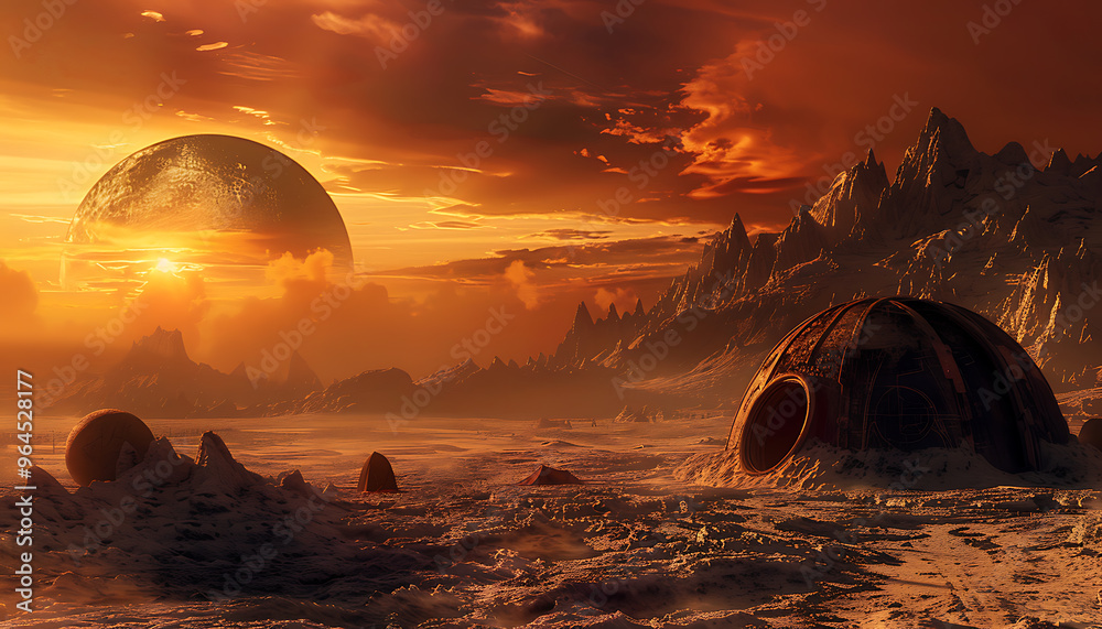 Otherworldly Space Viking Campsite on Barren Alien Planet in Ultra HD ...