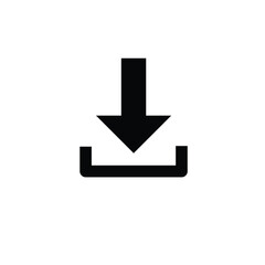 Poster - Download icon vector illustration, file download symbol isolated, Software download icon.