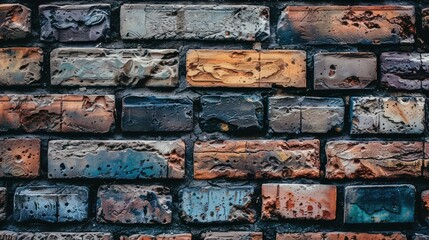 Sticker - Brick wall showcasing textures and patterns