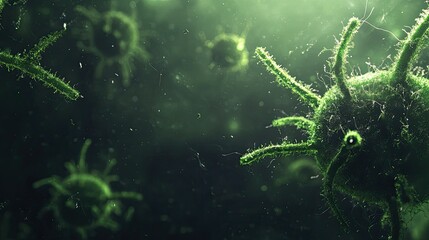 High-resolution germs with clear background and text space