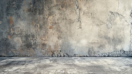 Wall Mural - Stucco wall texture on concrete backdrop