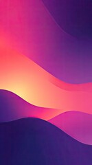 Poster - A vibrant abstract background featuring smooth curves in hues of purple and orange, perfect for creative projects.