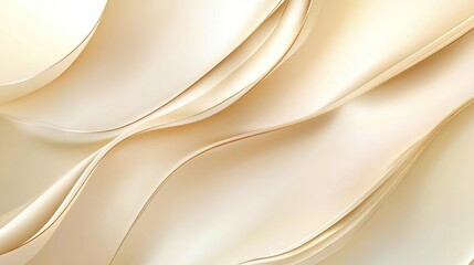 Canvas Print - Abstract Beige Curves