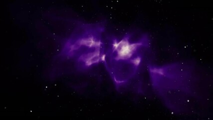 Poster - Animation of white spots over blue shapes moving