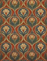 vintage wallpaper pattern background 19th century art illustration