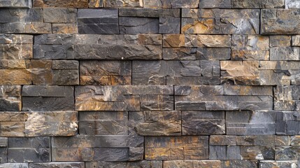 Sticker - Brick wall background with loft-style texture for interior design.