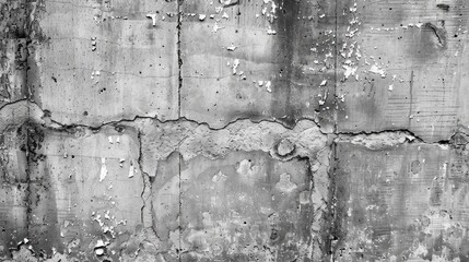 Canvas Print - Texture of a cement wall in gray