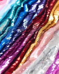 Vibrant Sequin Fabric Colors for Summer 2024 Trends Shimmering Fashion Combinations