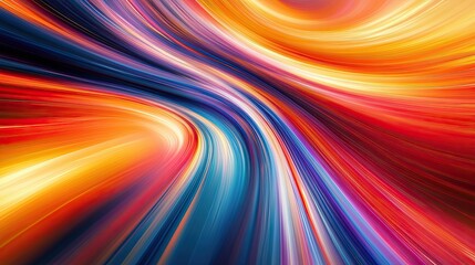 Poster - Energetic Burst of Light - Abstract Speed Motion Background with Vibrant Colors