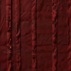 Red fabric textile texture, closeup canvas details and grunge abstract sharp surface