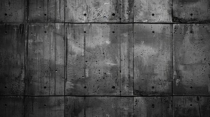 Poster - Dark wide concrete wall texture background