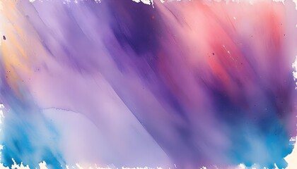 Vibrant Purple Abstract Gradient Watercolor Texture with Grunge Brush Effects on Artistic Paper Background