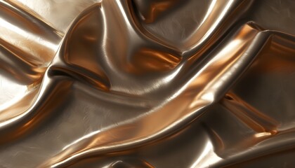 Wall Mural - smooth bronze and gold gradient texture on metallic paper creating a striking panoramic backdrop