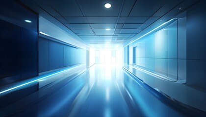 Smooth gradient blue abstract technology background with blurred effects ideal for hospital environments