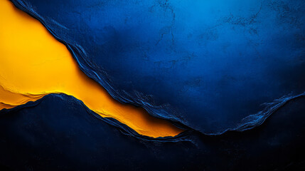 Poster - abstract black and blue yellow gradient grainy texture background for creative design, modern art, d