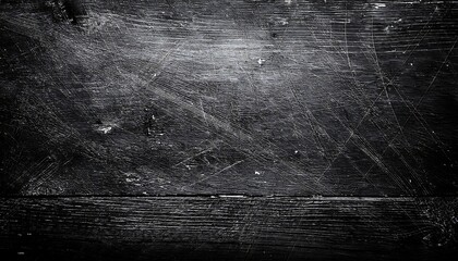 grunge texture overlay, scratches on old desk, black and white