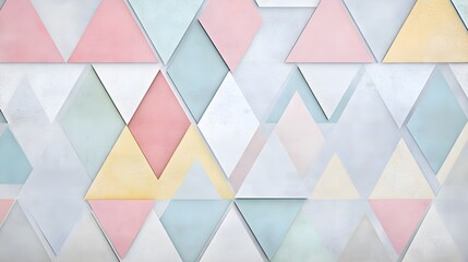 Poster - Abstract Geometric Triangle Pattern Background