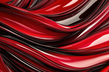 Sticker - Red Twirl Background