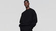 © Nokhoog - Man in Black Sweatshirt - Casual Fashion Portrait