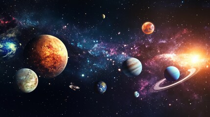 Wall Mural - Cosmic Wonders: The Solar System