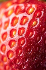 Wall Mural - Strawberry texture, abstract background. 