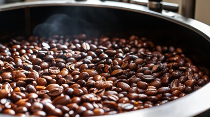 Wall Mural - Freshly Roasted Coffee Beans