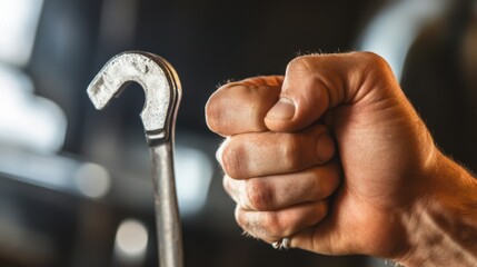 Strong Grip on a Wrench