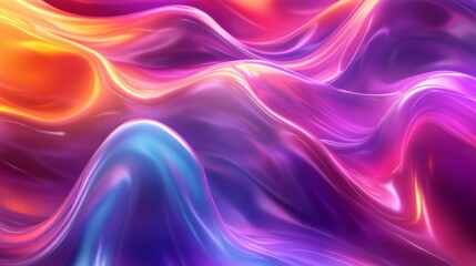 Wall Mural - Vibrant Abstract Waves