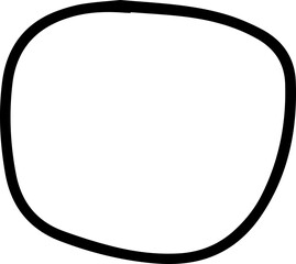 Poster - comic chat bubble. handdrawn bubble speech shape