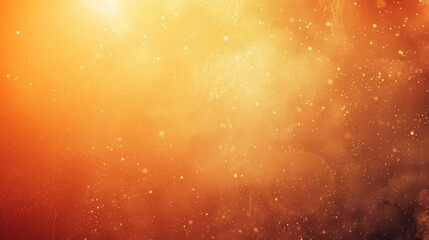 warm orange sun in night sky grainy noise grungy texture color gradient rough abstract background with bright light and glow abstract photo