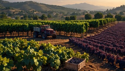 vineyard in autumn