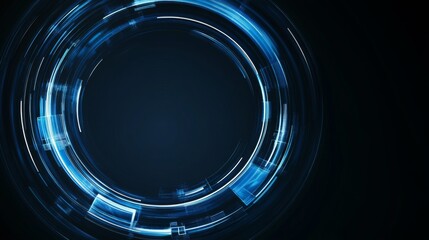 Wall Mural - Abstract Blue Technology Background